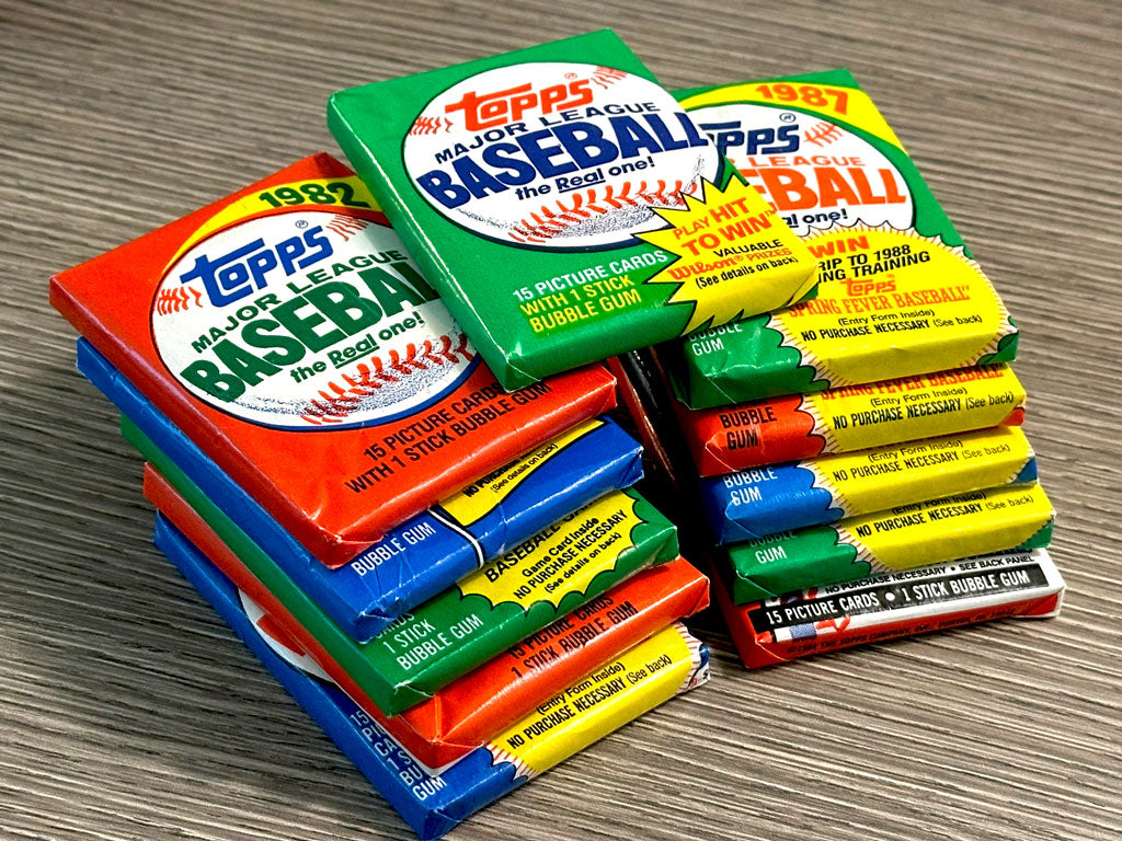 Topps Baseball Wax Pack Run - 1981 thru 1991